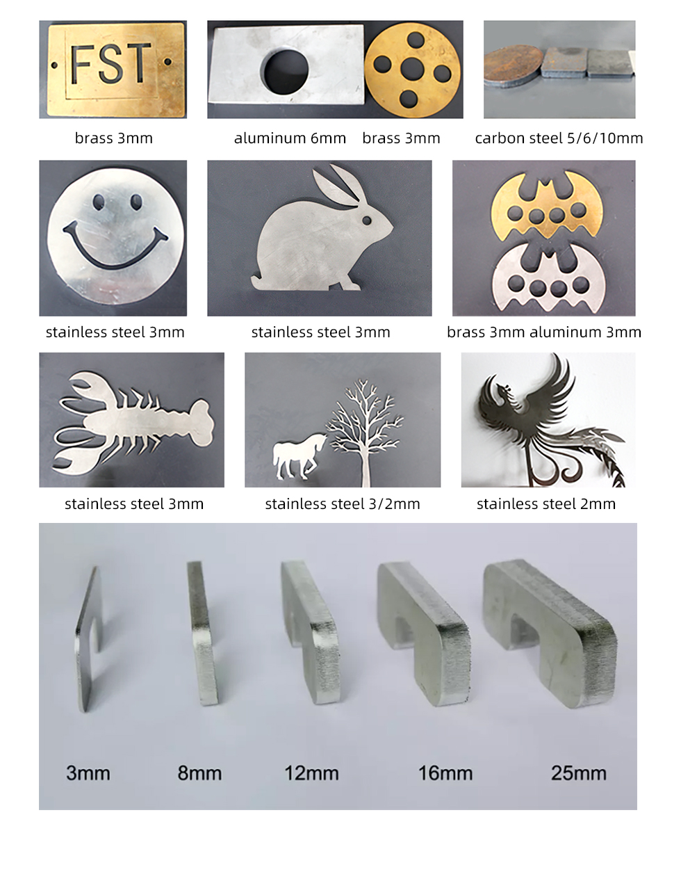 Carbon Iron Aluminum Metal Stainless Steel Cnc Fiber Laser Cutting Machine 碳鐵鋁金屬不銹鋼數控光纖激光切割機