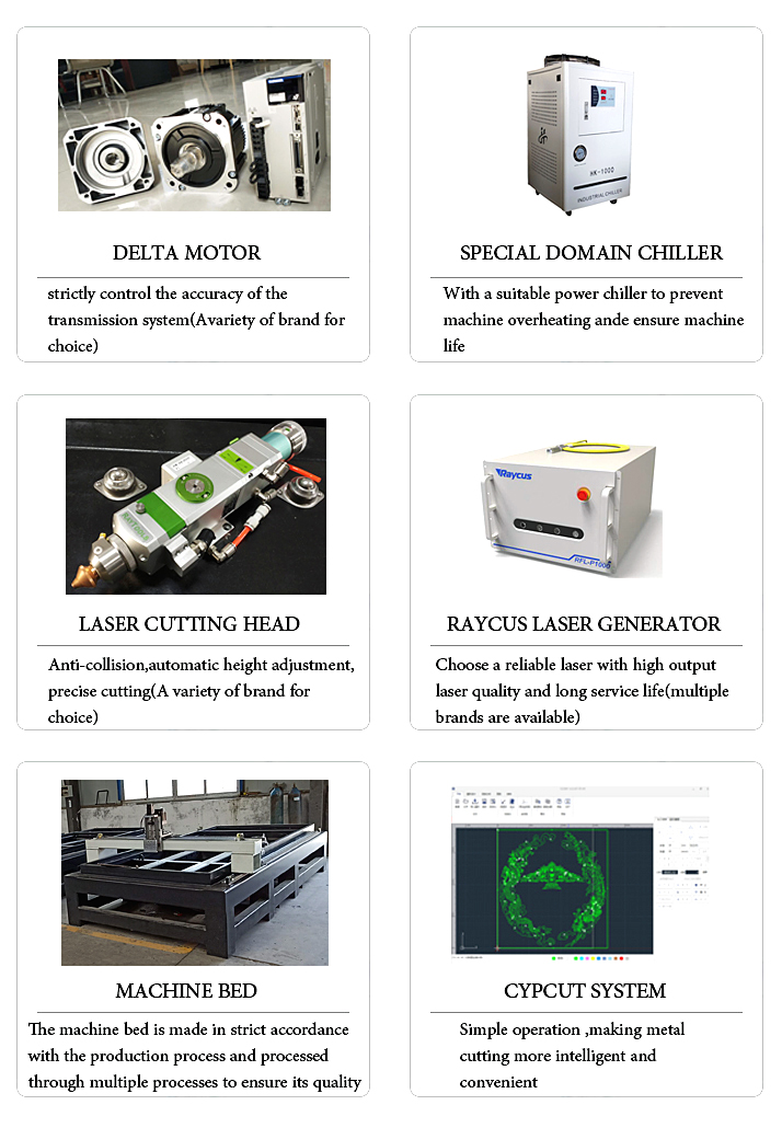 High Power Precision 1000w 1500w 2000w China Fiber Laser Cutting Machine 高功率精密1000w 1500w 2000w中國光纖激光切割機