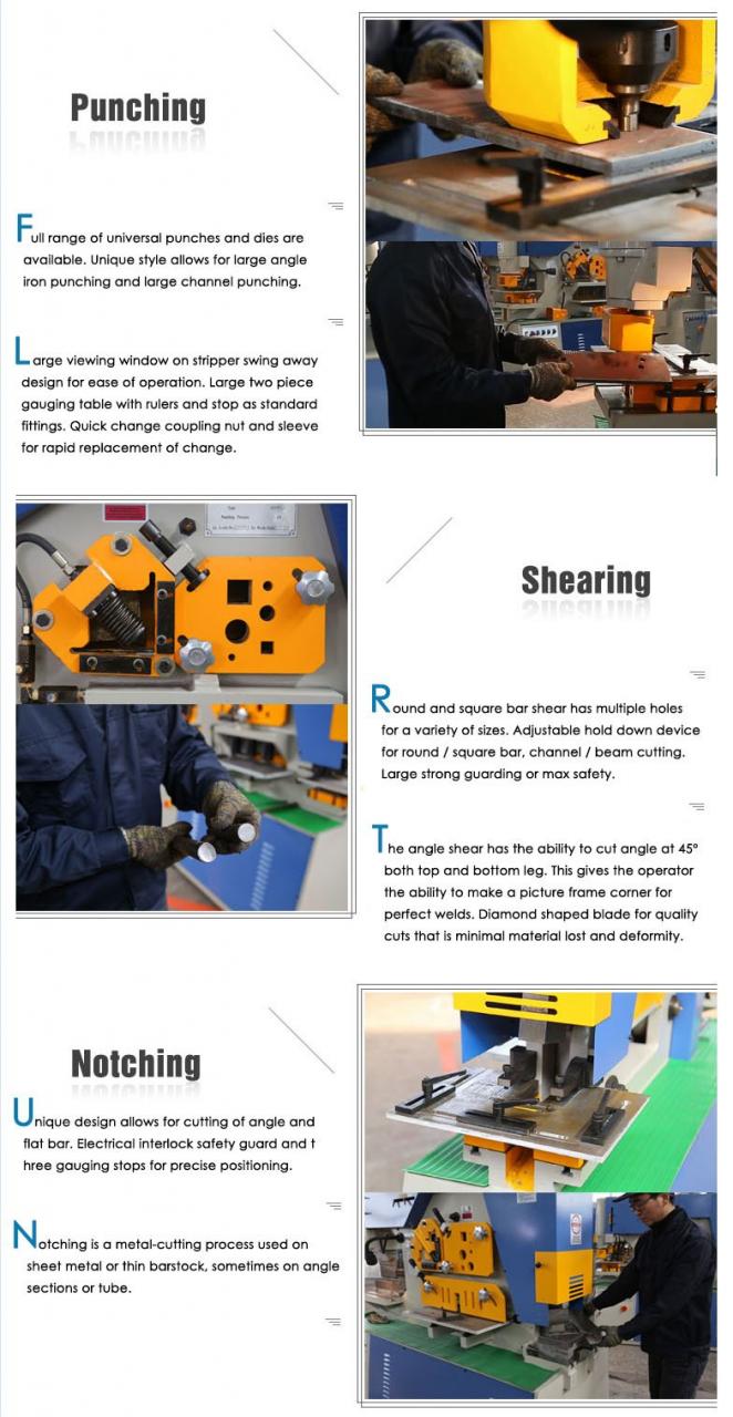 液壓鐵工25噸手動工具液壓組合沖切機
