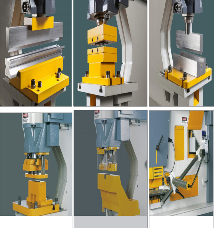 Metal Cutting Hydraulic Steelworkers Machine For Punching Cropping Notching Cutting 金屬切割液壓鋼工機沖裁切槽切割
