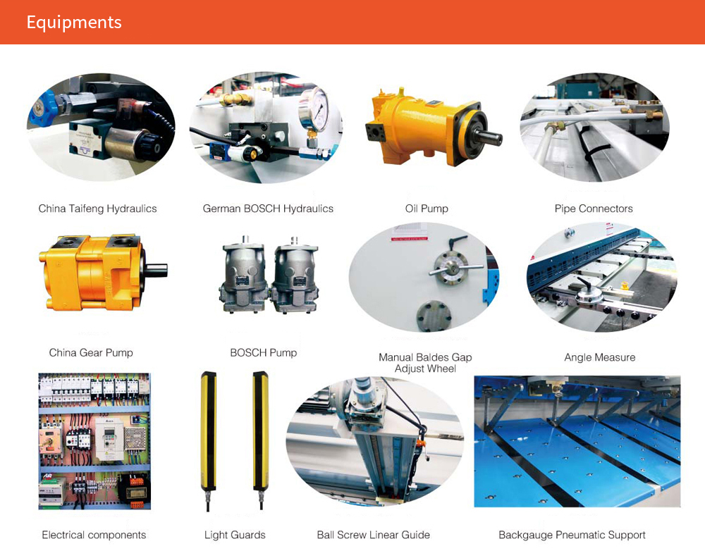 QC11K 10 12 16 mm 3200 4000mm Metal Guillotine Shear CNC Guillotine Shearing Machine QC11K 10 12 16 mm 3200 4000mm 金屬剪板機 數控剪板機