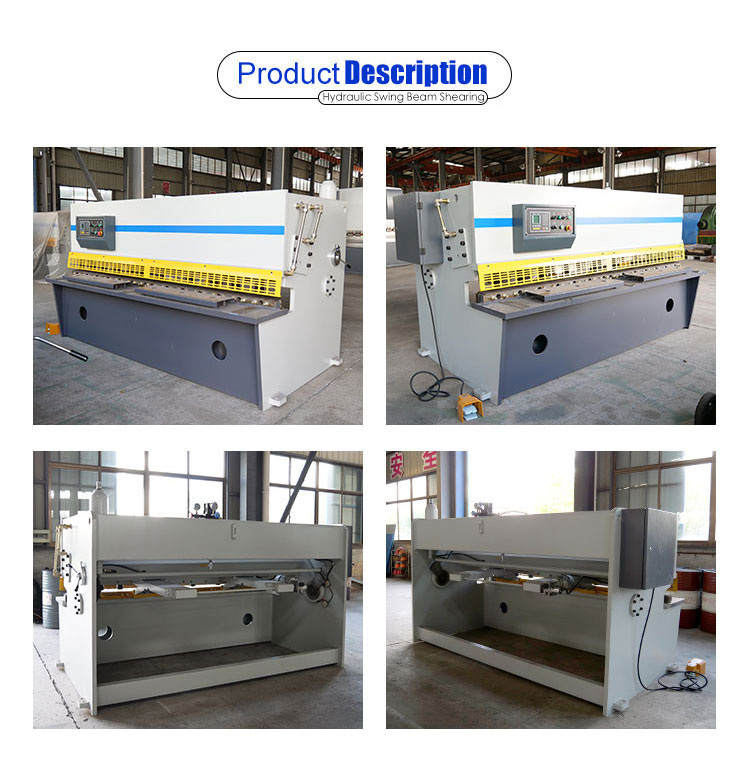 Qc12y-6x5000 Cnc Hydraulic Shearing Machine For Sheet Metal Cutting With Ce Qc12y-6x5000數控液壓剪板機用於鈑金切割與Ce